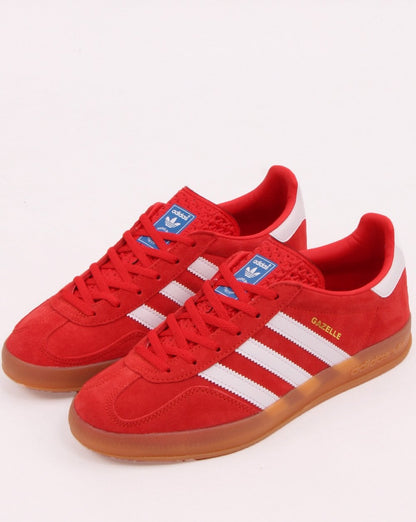 Adidas Gazelle Indoor-Sneaker Rot/Weiß