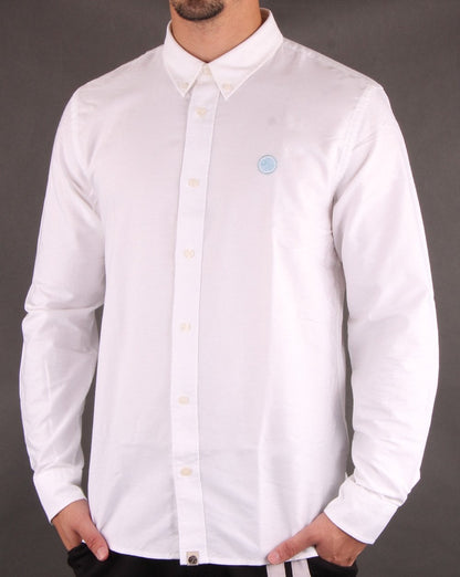 Pretty Green Sterling Oxford Hemd Weiß