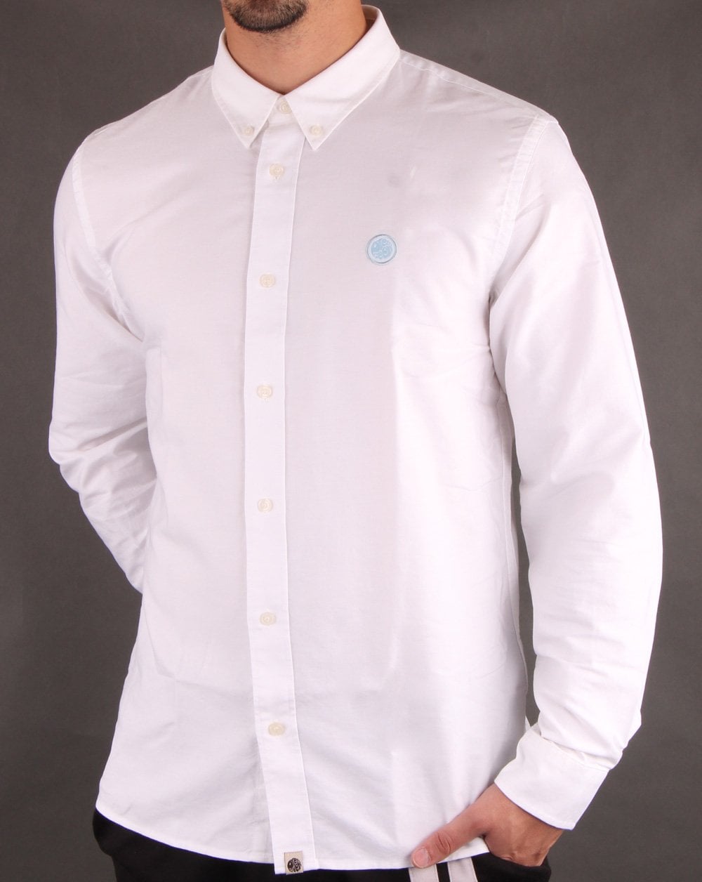 Pretty Green Sterling Oxford Hemd Weiß