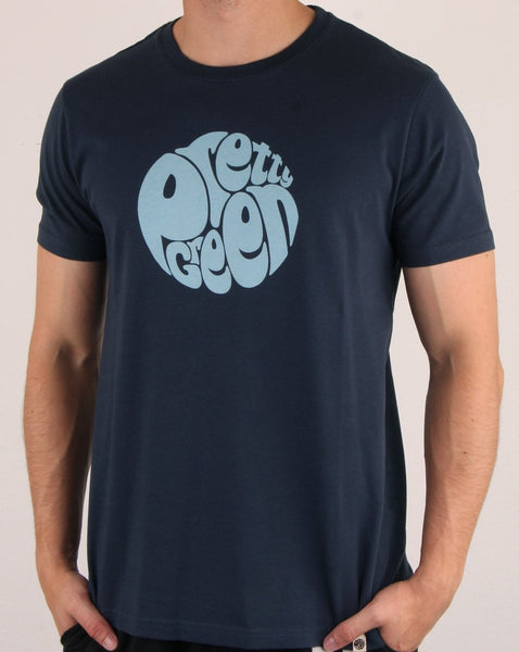 Pretty Green Logo T Shirt Navy/blue