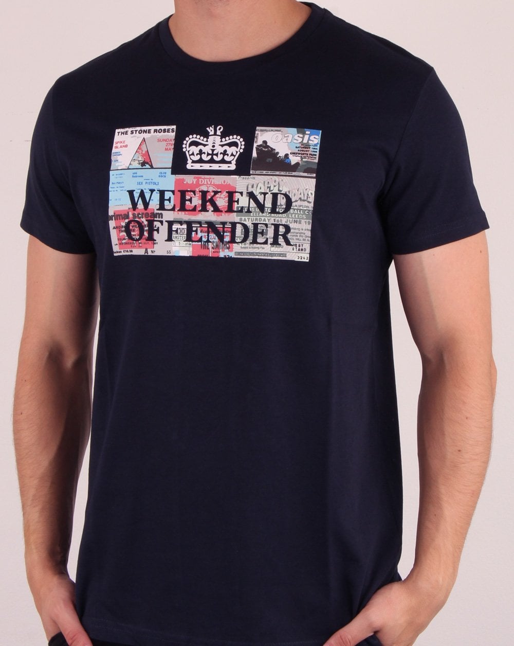 Weekend Offender Tickets T-Shirt Marineblau