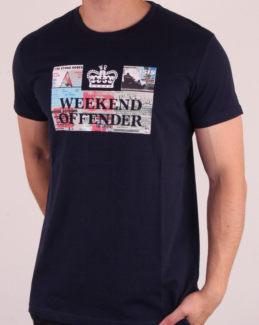 Weekend Offender Tickets T-Shirt Marineblau