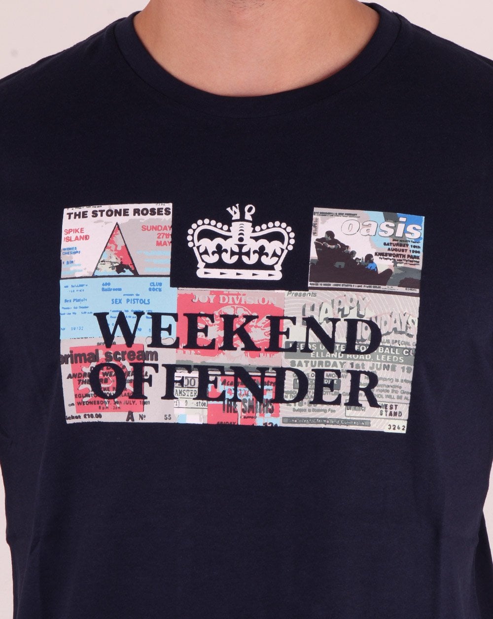 Weekend Offender Tickets T-Shirt Marineblau