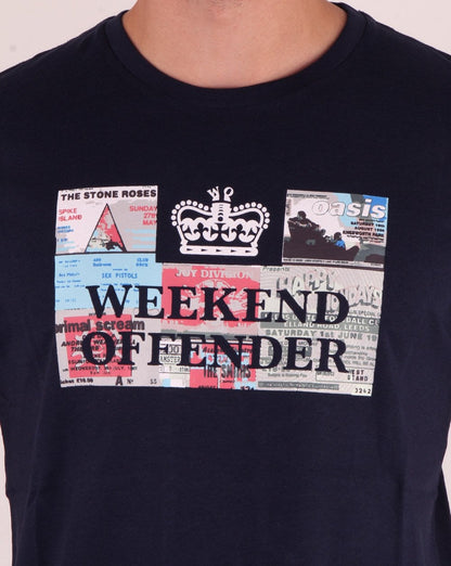 Weekend Offender Tickets T-Shirt Marineblau