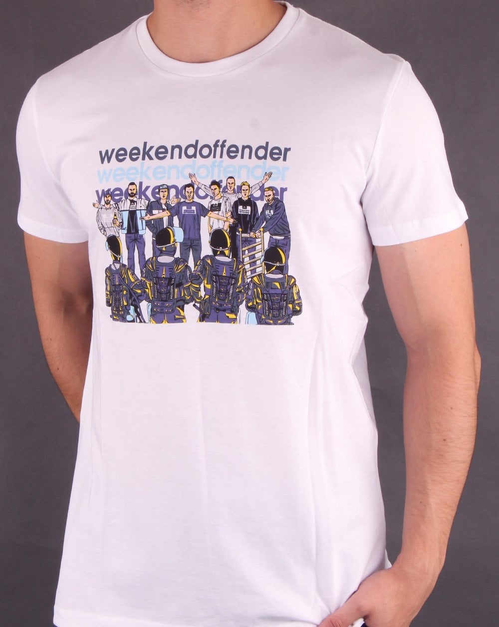 Weekend Offender Stand Off T-Shirt Weiß
