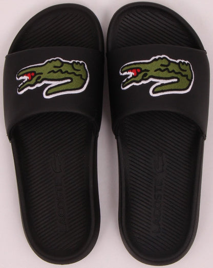 Lacoste Croco Slide Schwarz/Grün