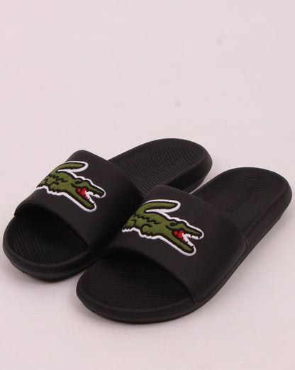 Lacoste Croco Slide Schwarz/Grün