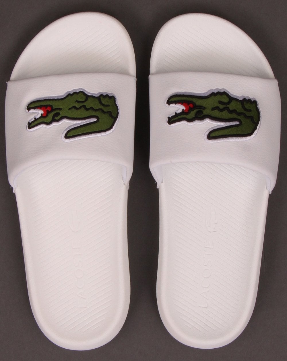 Lacoste Croco Slide White/Green