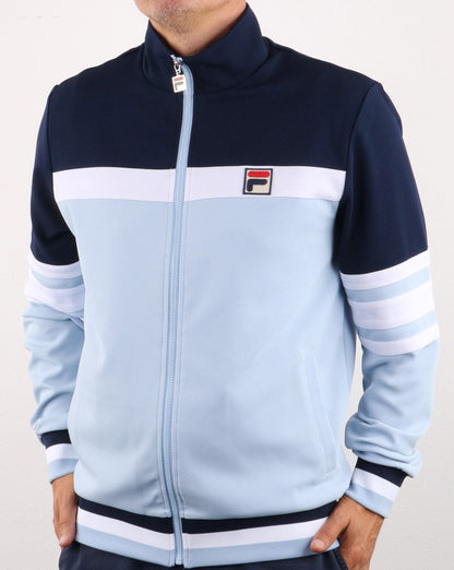Fila Vintage Courto Trainingsjacke Himmelblau/Marineblau/Weiß