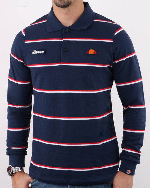 Ellesse Maffio Rugby Shirt Navy