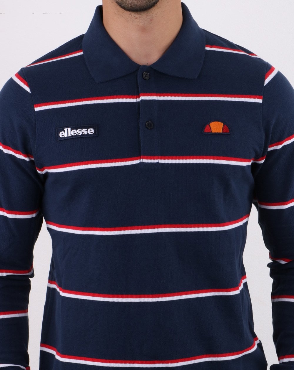 Ellesse Maffio Rugby-Shirt Marineblau