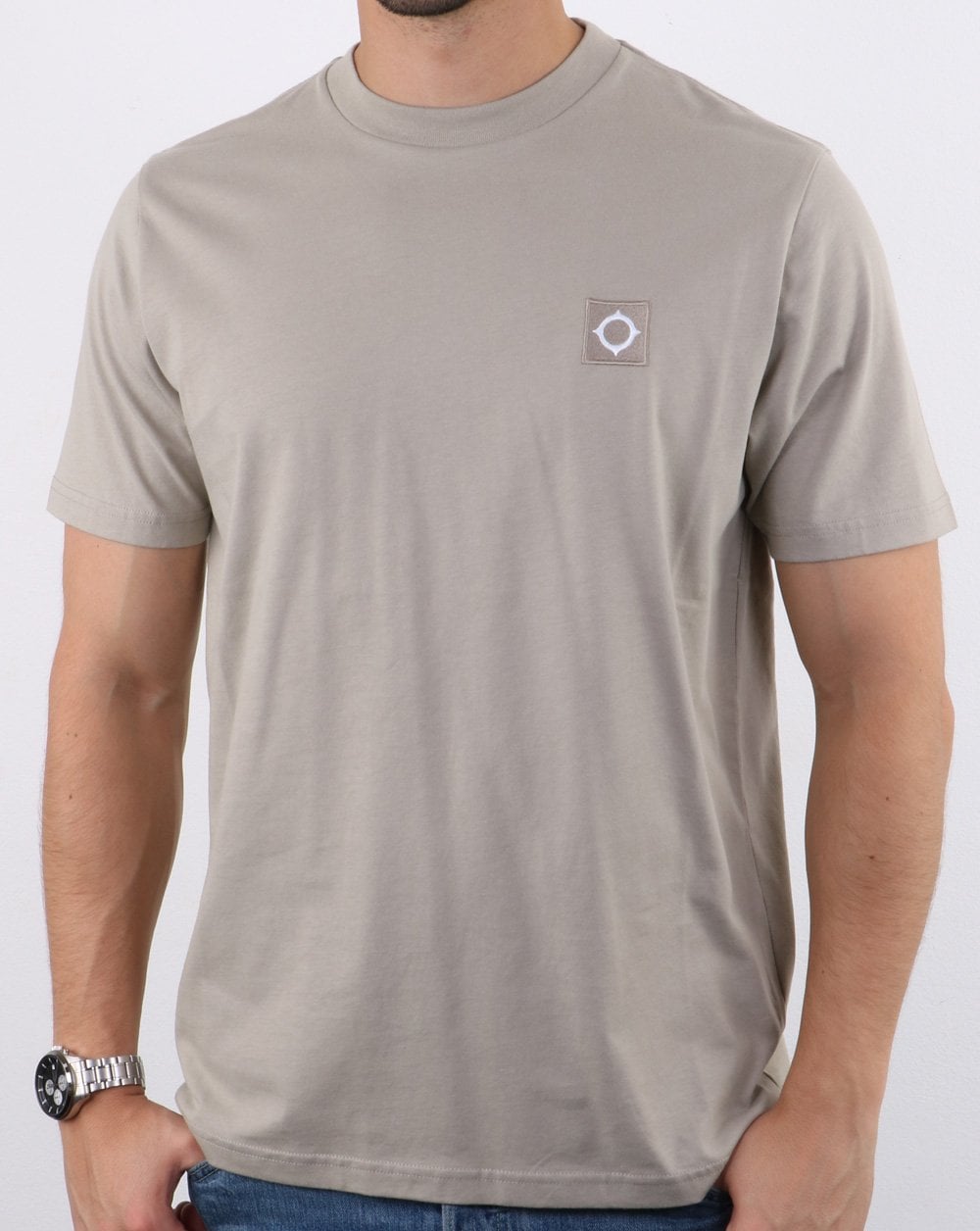 Ma.strum Icon T Shirt Silver Grey