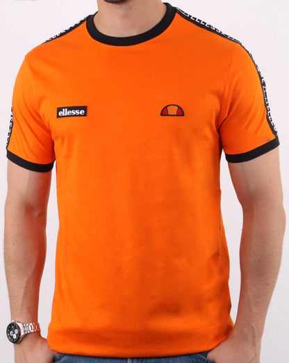 Ellesse Fede Taped T-Shirt Orange