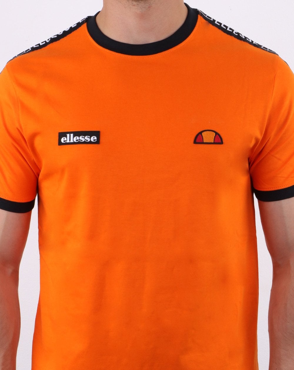 Ellesse Fede Taped T-Shirt Orange