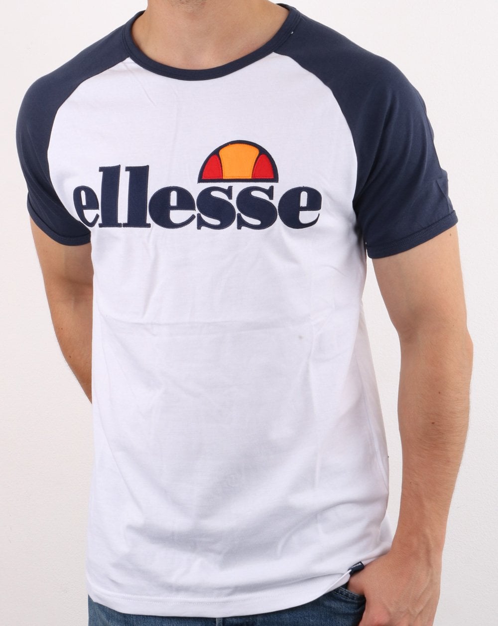 Ellesse T-Shirt Weiß/Marineblau