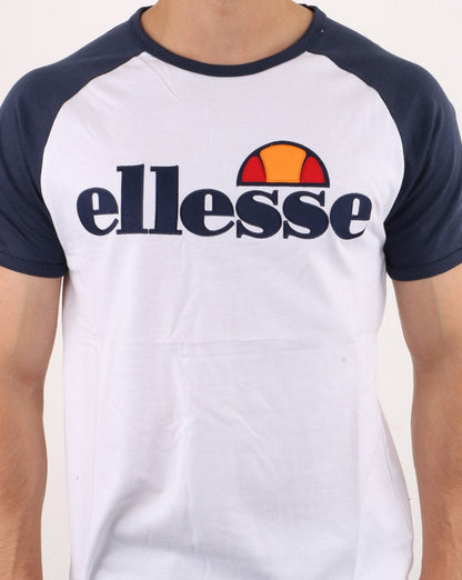Ellesse T-Shirt Weiß/Marineblau