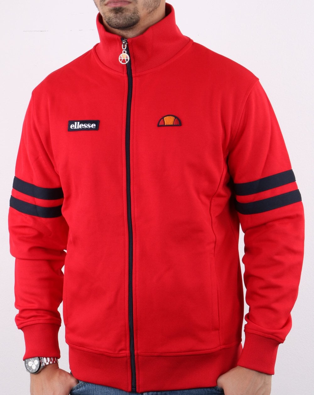 Ellesse Roma Trainingsjacke Rot/Marineblau