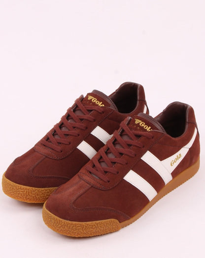 Gola Harrier Wildleder Sneaker Cognac/Weiß