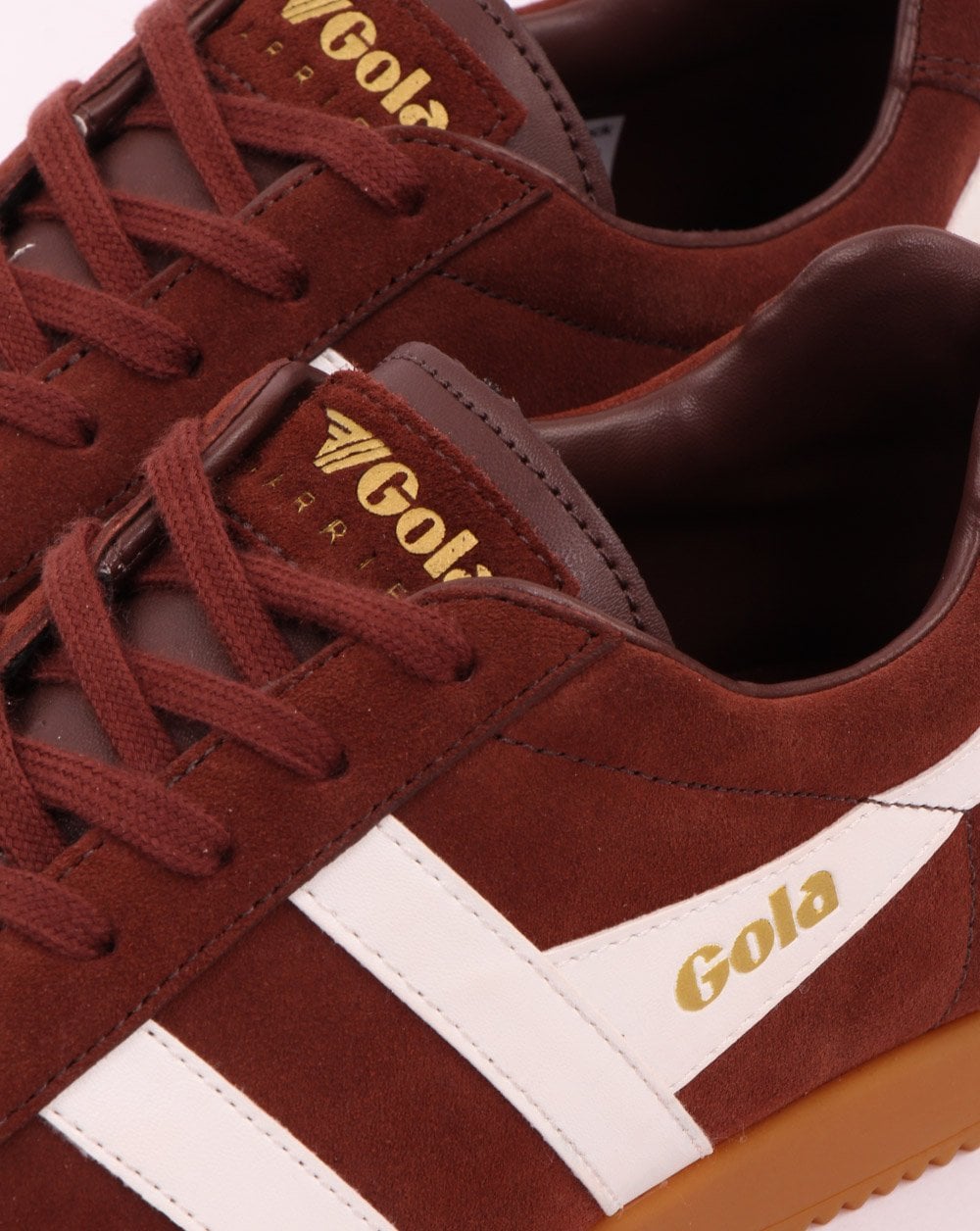 Gola Harrier Wildleder Sneaker Cognac/Weiß
