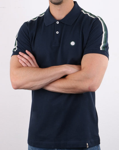 Pretty Green Parkin Stripe Polo Blau