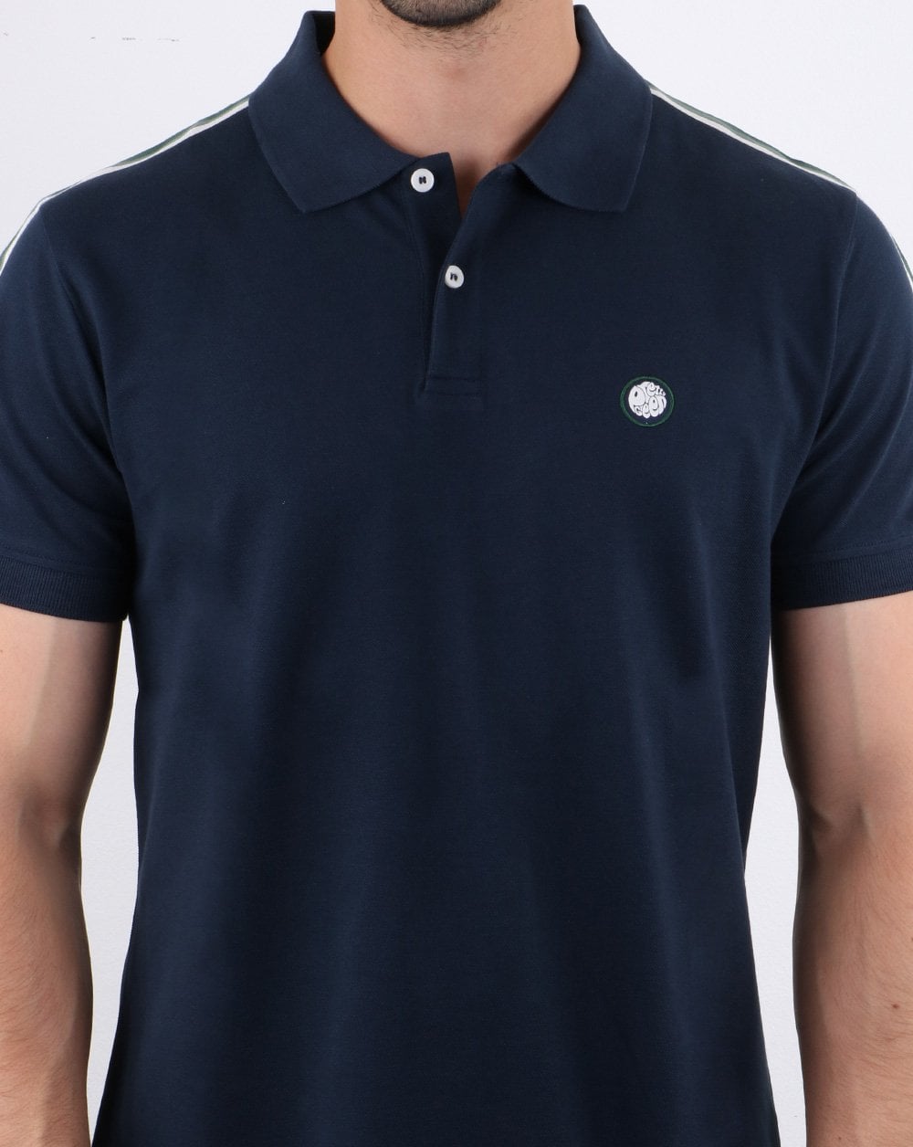 Pretty Green Parkin Stripe Polo Blau