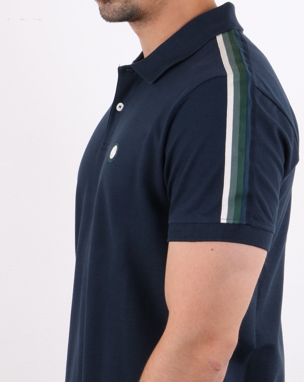 Pretty Green Parkin Stripe Polo Blau