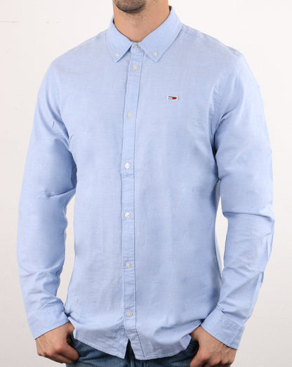 Tommy Hilfiger Oxford-Hemd Hellblau