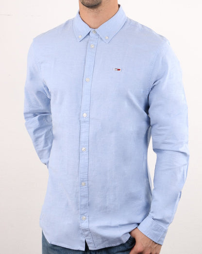 Tommy Hilfiger Oxford-Hemd Hellblau