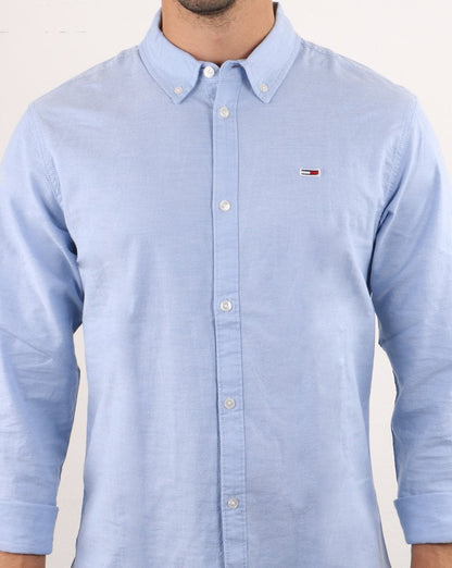 Tommy Hilfiger Oxford-Hemd Hellblau