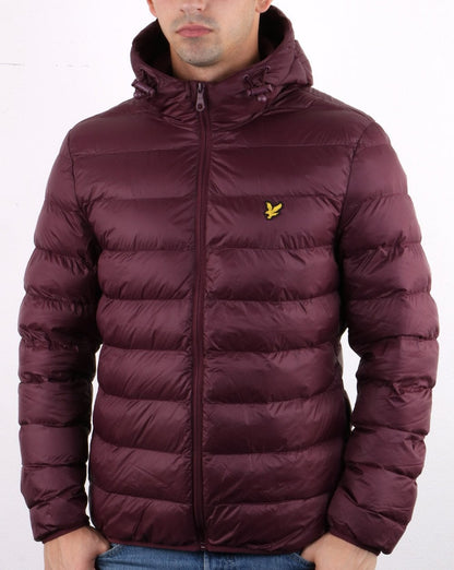Lyle And Scott – Leichte Pufferjacke in Burgunderrot