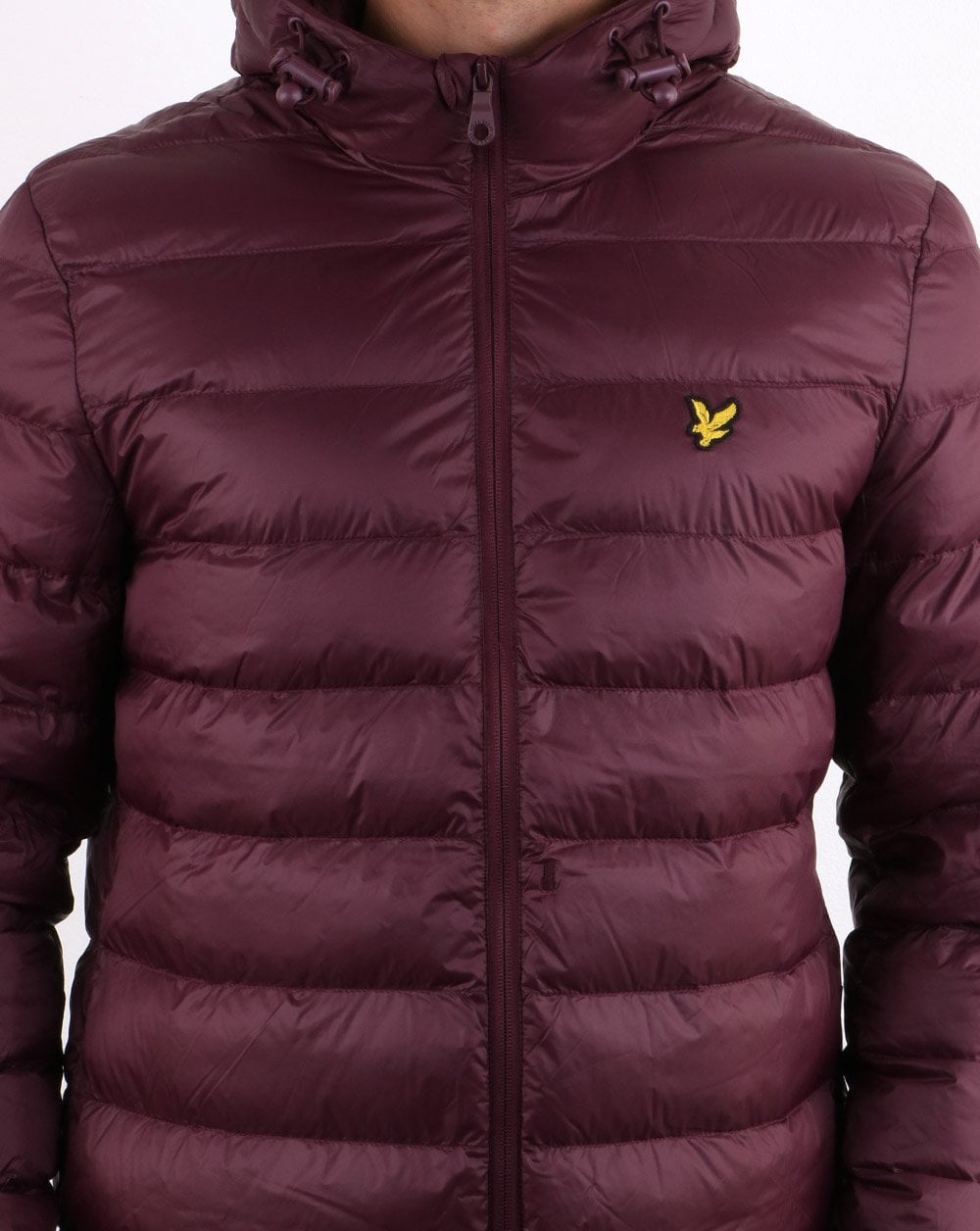 Lyle And Scott Lightweight Puffer Jacket Burgundy