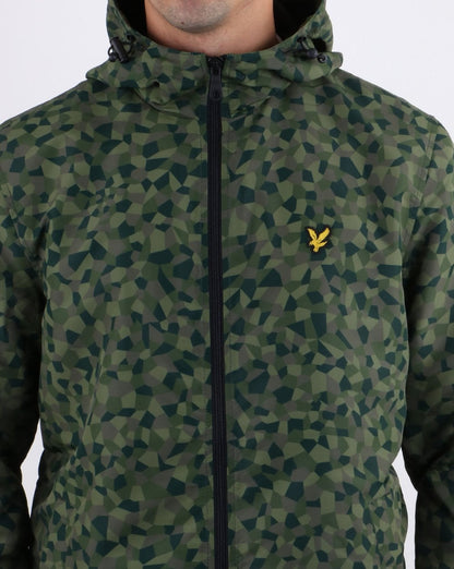 Lyle And Scott – Durchgehende Kapuzenjacke mit Reißverschluss und Camouflage-Print