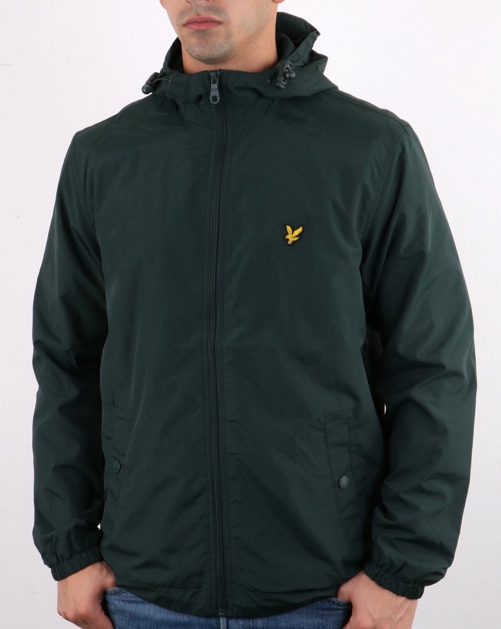 Lyle And Scott – Durchgehende Kapuzenjacke mit Reißverschluss in Jade