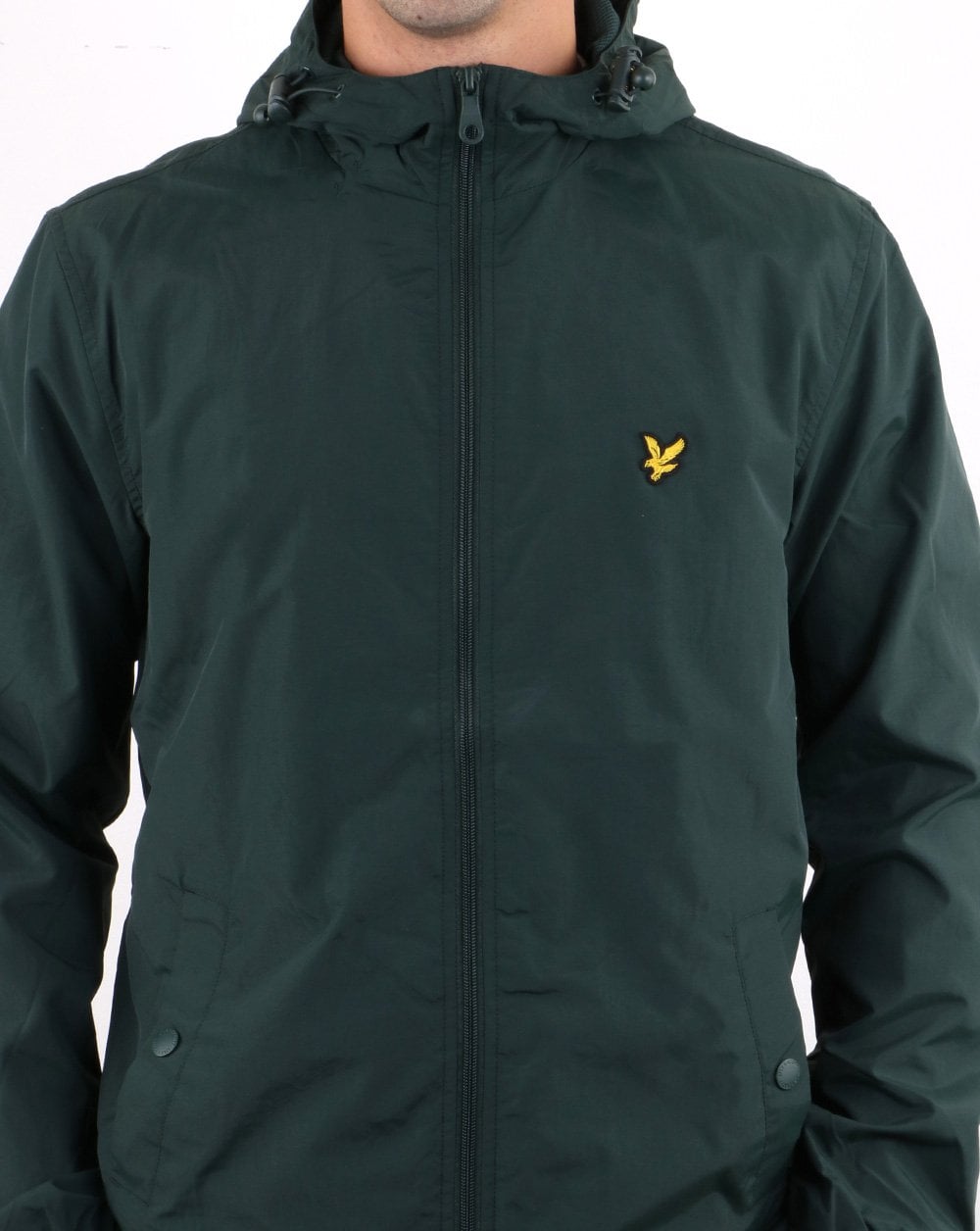 Lyle And Scott Zip Through Hooded Jacket Jade