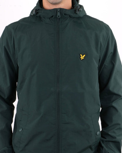 Lyle And Scott – Durchgehende Kapuzenjacke mit Reißverschluss in Jade