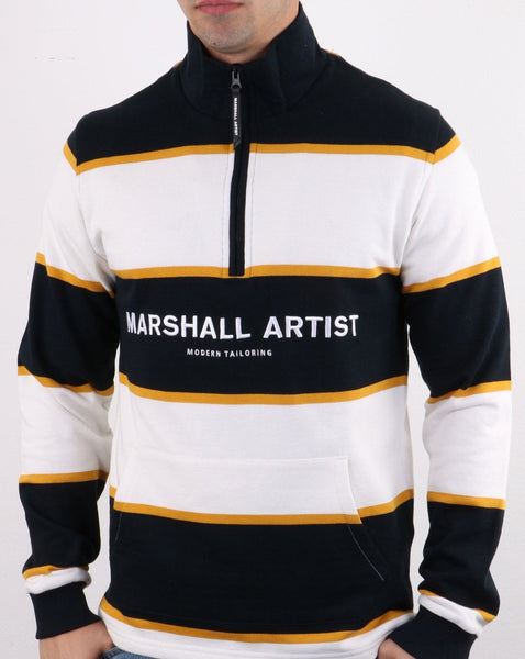Marshall Artist Hoop Half Zip Navy/White
