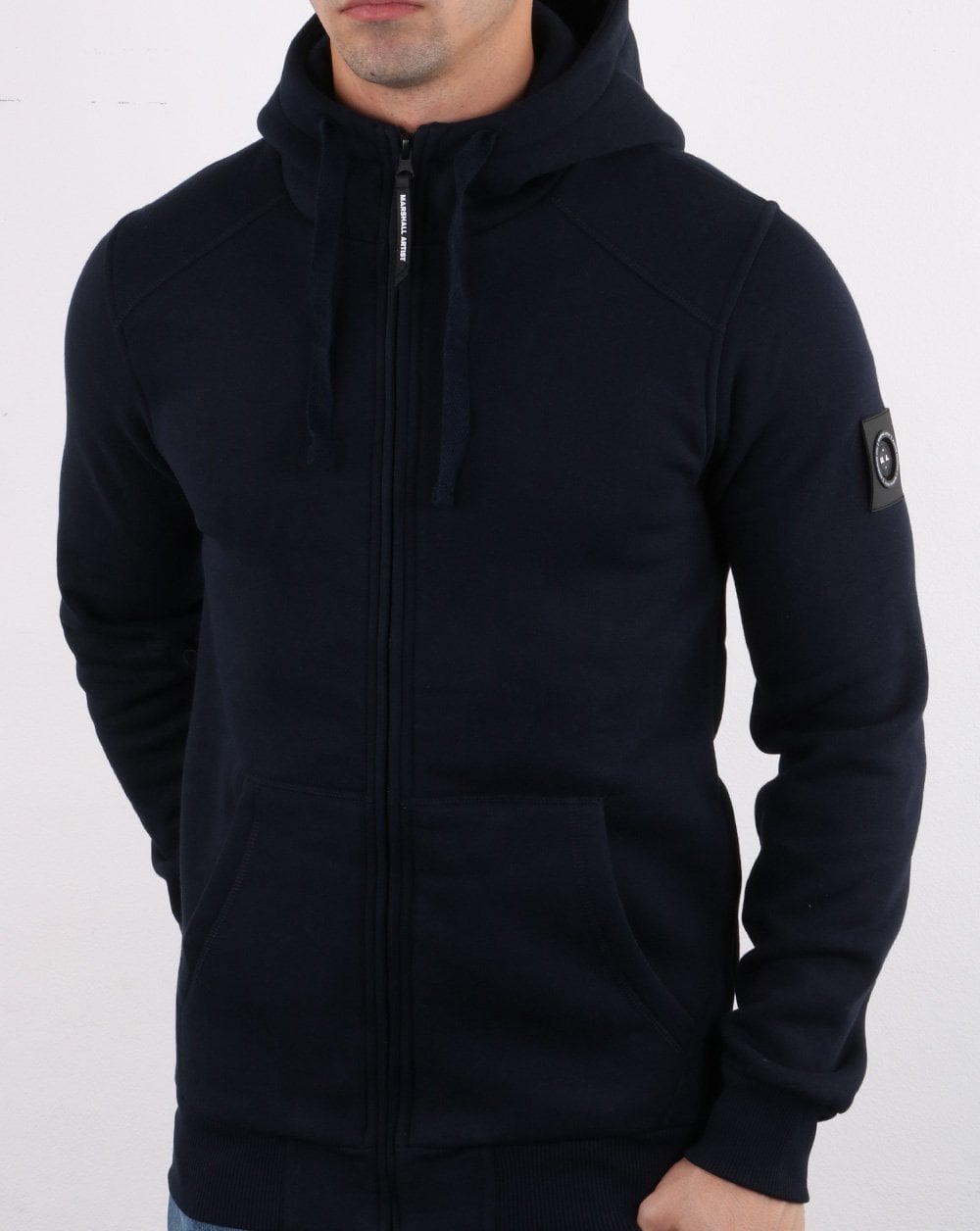 Marshall Artist – Siren – Kapuzenpullover mit durchgehendem Reißverschluss, Marineblau