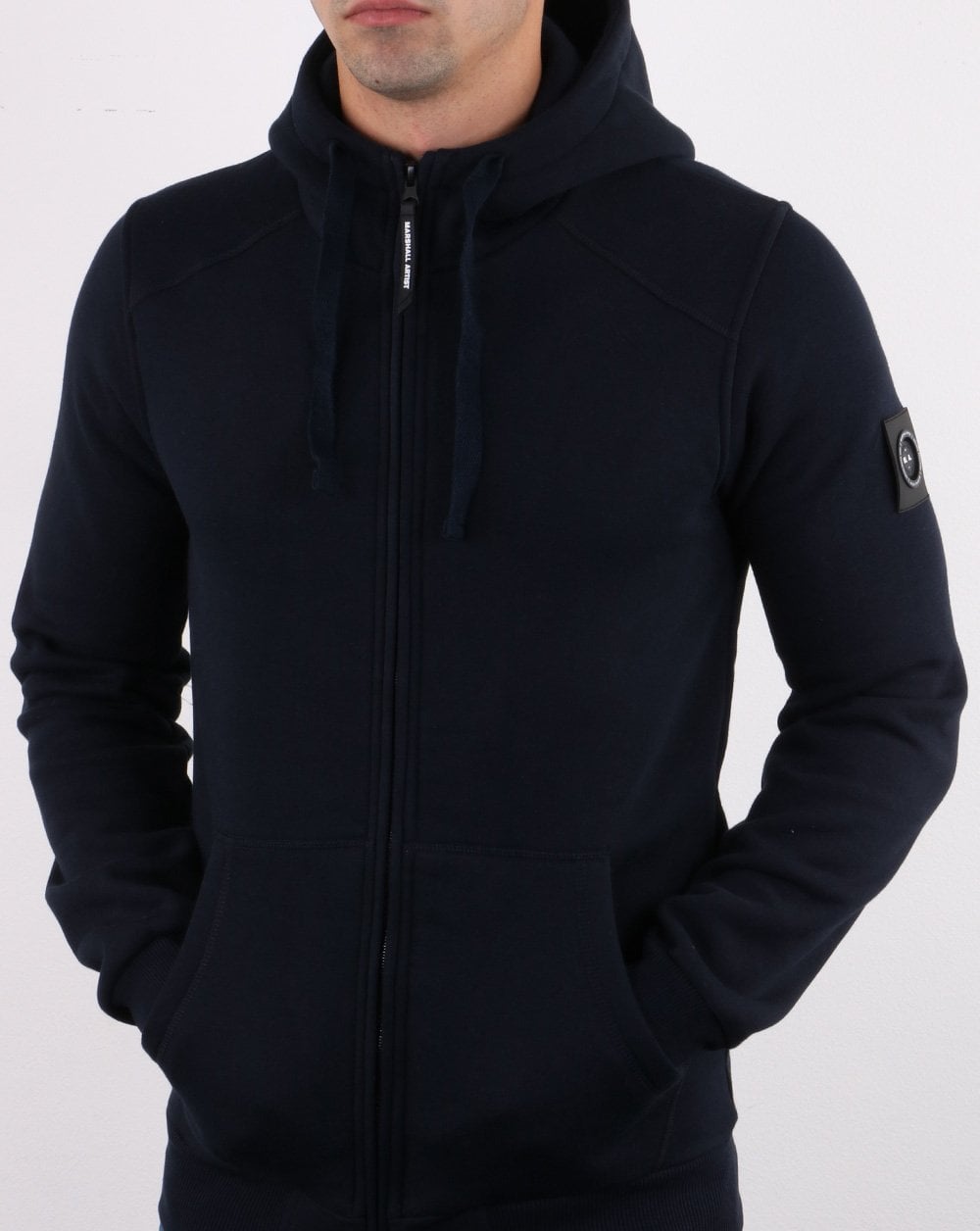 Marshall Artist – Siren – Kapuzenpullover mit durchgehendem Reißverschluss, Marineblau