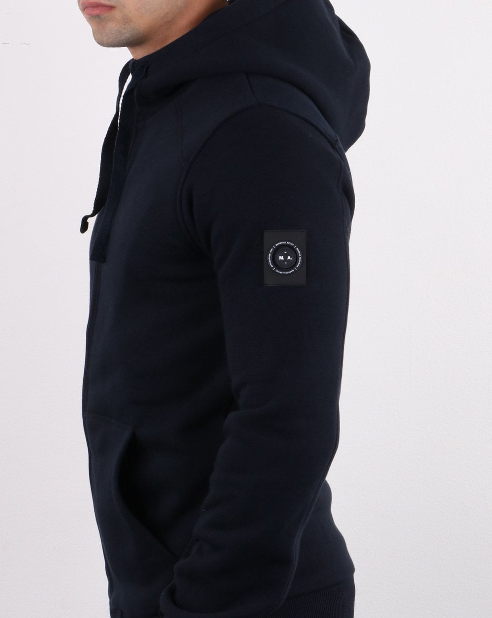 Marshall Artist – Siren – Kapuzenpullover mit durchgehendem Reißverschluss, Marineblau