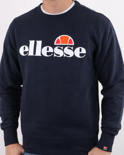 Ellesse – Sweatshirt mit Logo in Marineblau