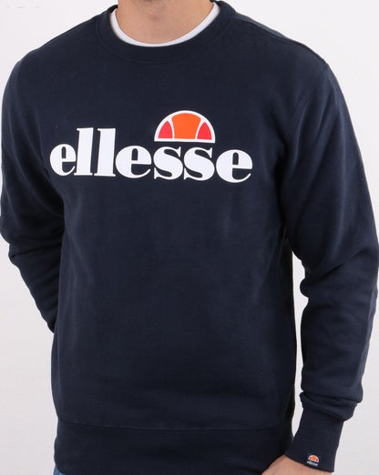 Ellesse – Sweatshirt mit Logo in Marineblau