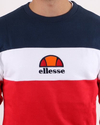 Ellesse Tri Sweatshirt Rot/Weiß/Marineblau