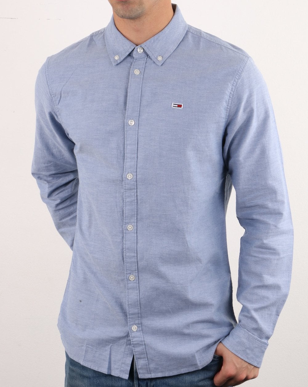 Tommy Jeans Oxford Shirt Blue