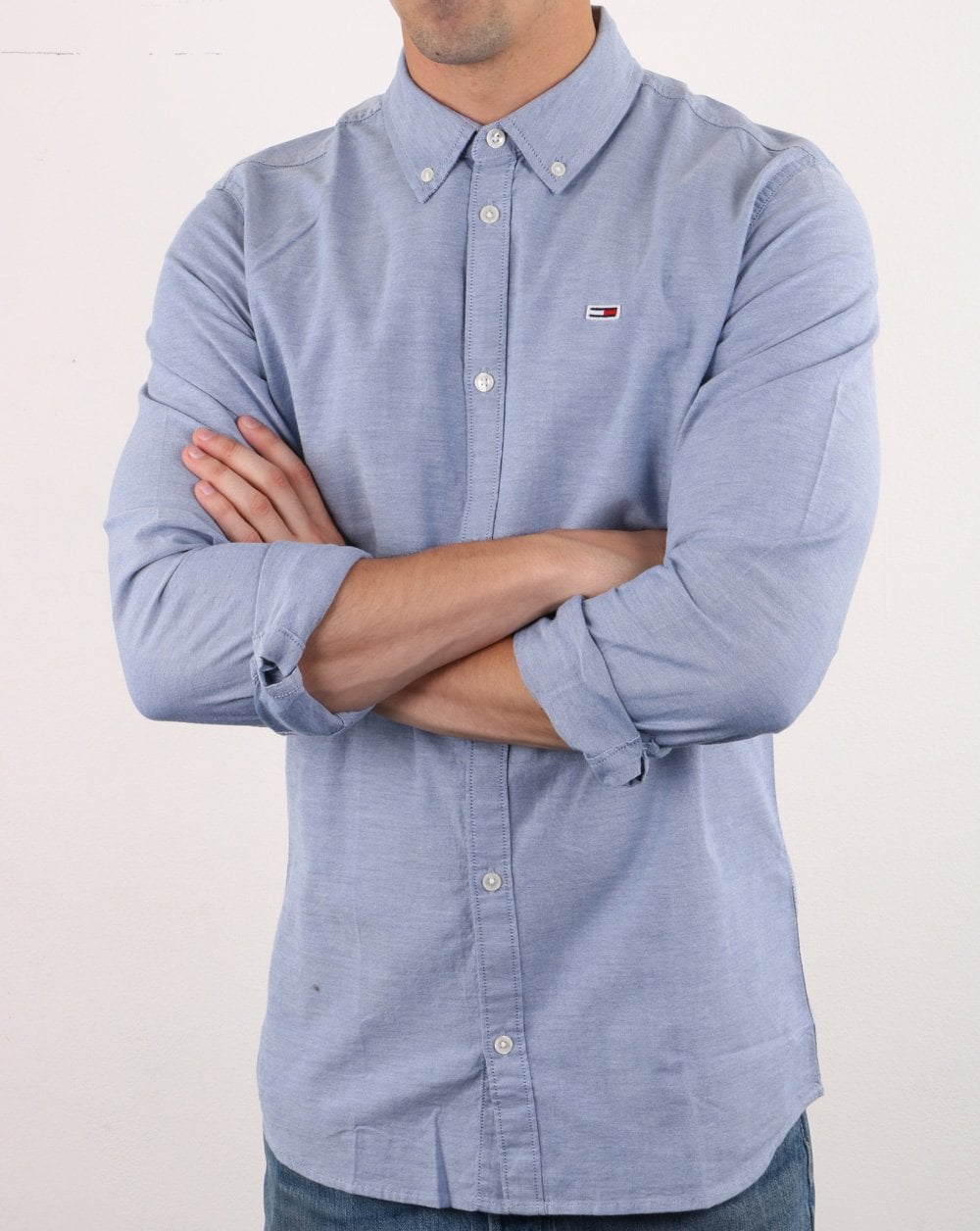 Tommy Jeans Oxford Shirt Blue
