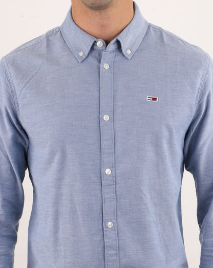 Tommy Jeans Oxford-Hemd Blau
