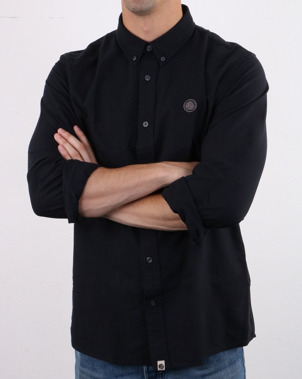 Pretty Green Sterling Ls Oxford Shirt Black