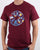 80s Casual Classics Jackson Pollock No.5 T-shirt Claret