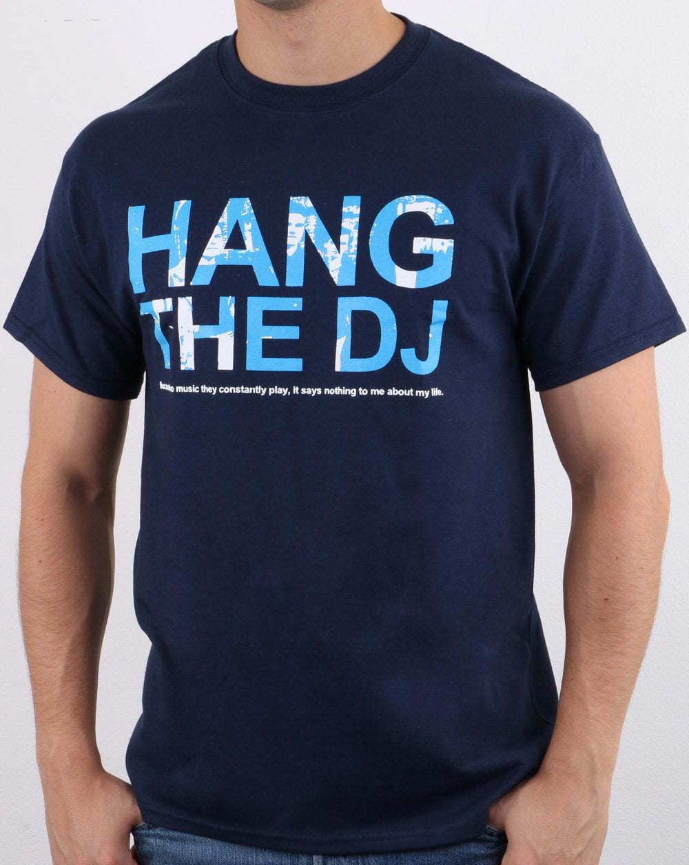 80er Casual Classics Hang The DJ T-Shirt Marineblau