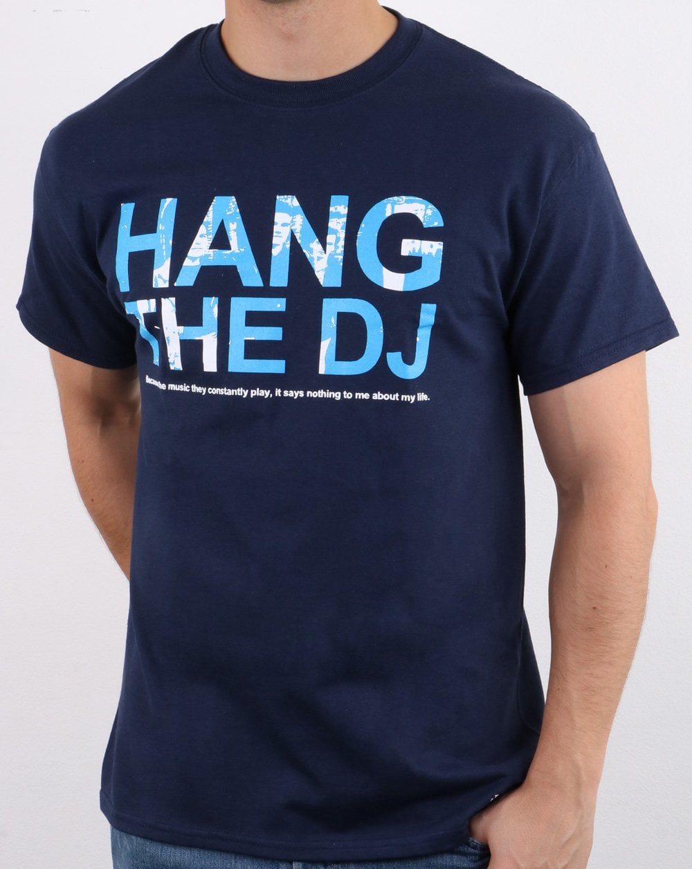 80er Casual Classics Hang The DJ T-Shirt Marineblau