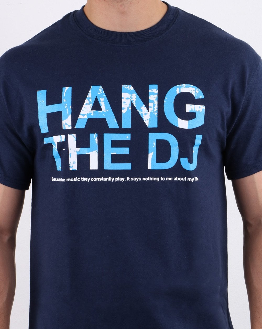 80er Casual Classics Hang The DJ T-Shirt Marineblau